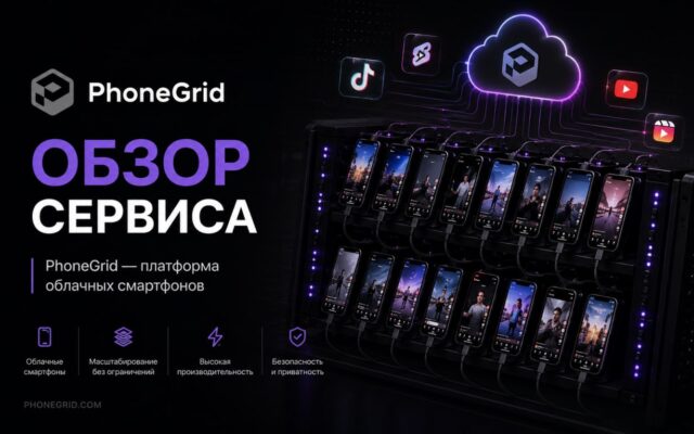 PhoneGrid – обзор платформы облачных Android-телефонов