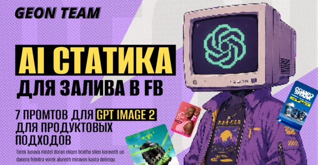 Как делать AI-статику для Meta Ads: 7 промтов для GPT Image 2