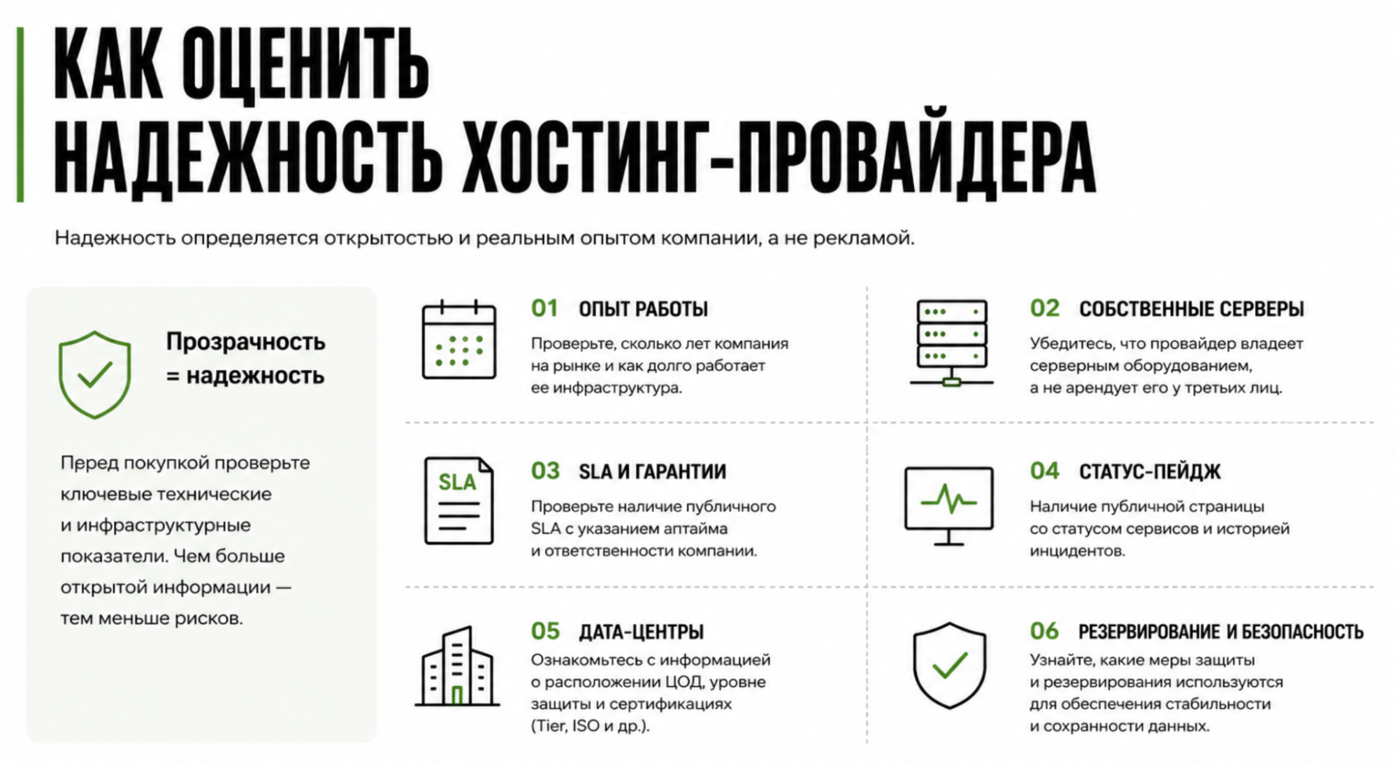 7 критериев как выбрать хостинг-провайдера в наше турбулентное время