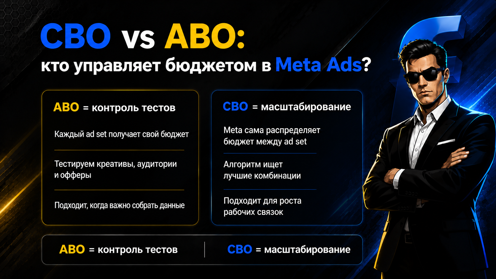 CBO или ABO: как распределять бюджет в эпоху Advantage+ и Andromeda